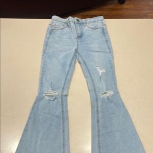 Chelsea and Violet girls denim flares size 10